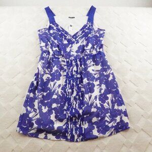 Gap Chiffon Dress Womens 2XL Floral Multi Color Sleeveless with pockets